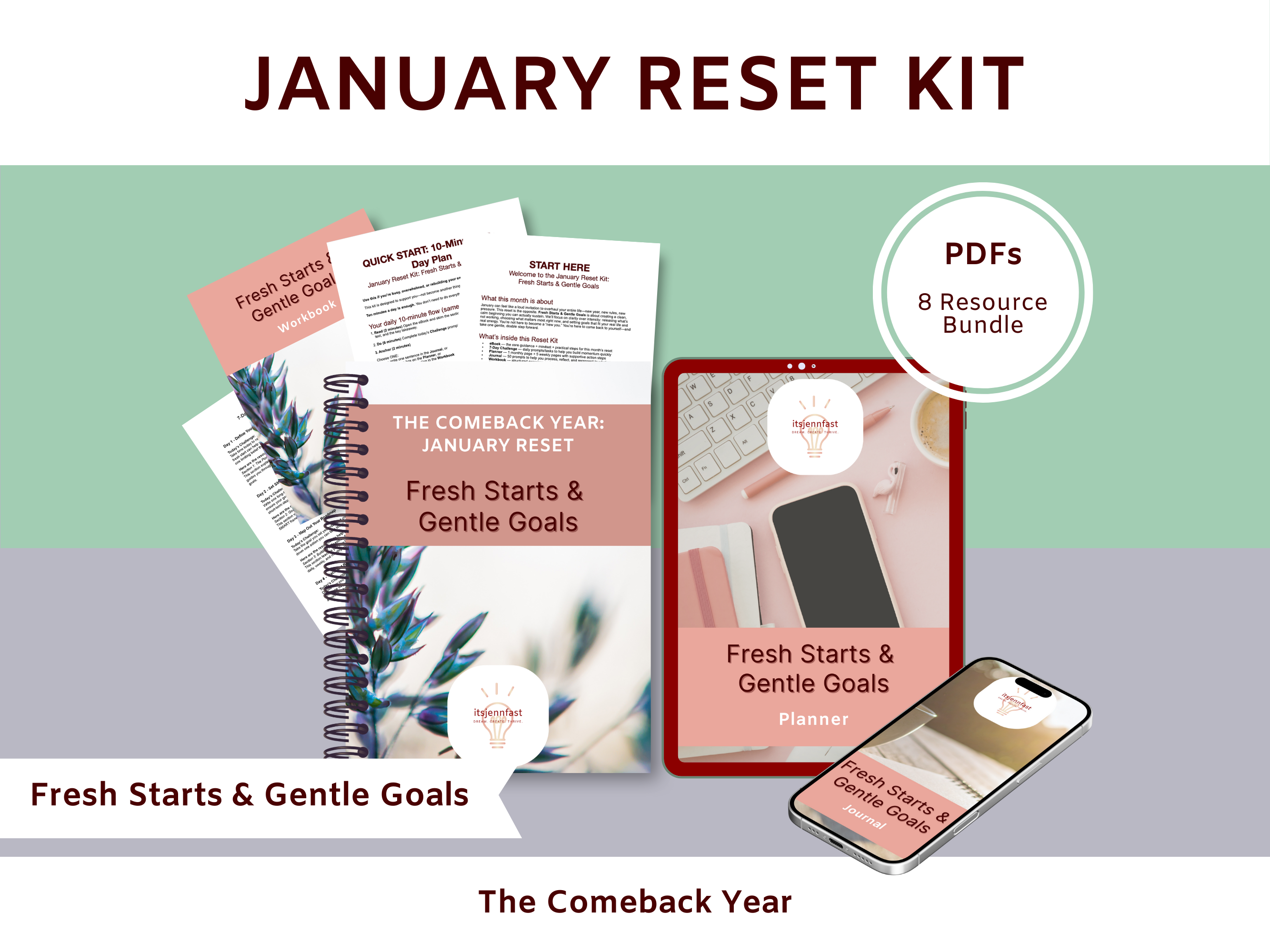 The Comeback Year: January Reset Kit (Fresh Starts & Gentle Goals)